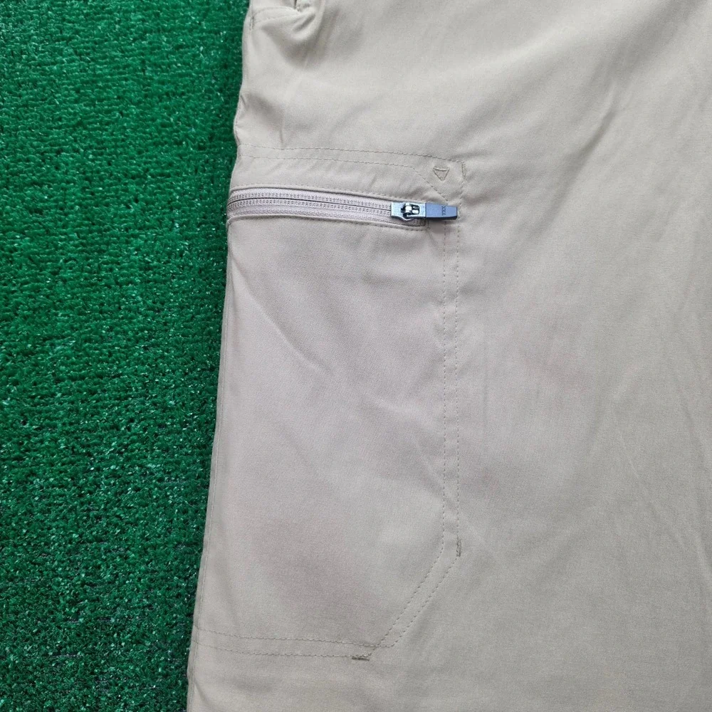 Eddie Bauer Rainier Fleece Lined Outdoor Pants Mens 38x32‎ Beige Hiking Cargo
